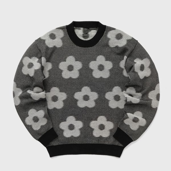 Custom Flower Spot Jacquard Sweater