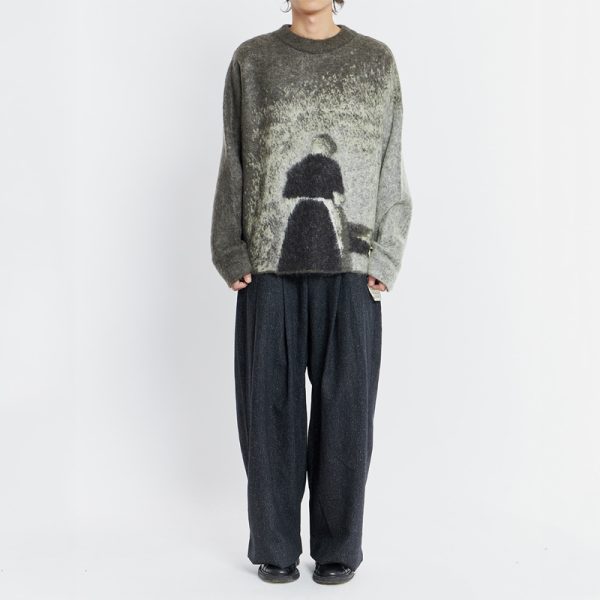 Patterm Jacquard Mohair Sweater