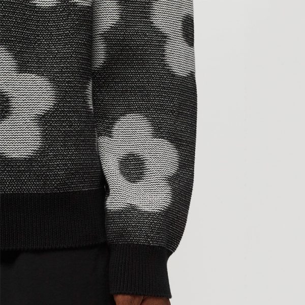 Custom Flower Spot Jacquard Sweater - 画像 (4)