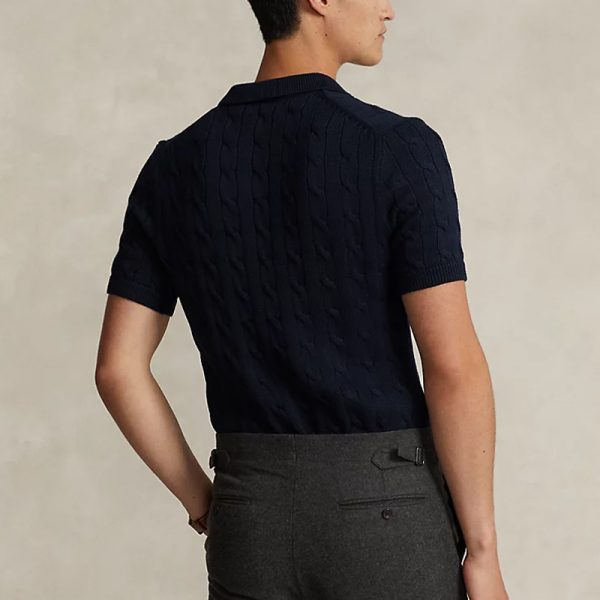 Custom Cable Knit Polo