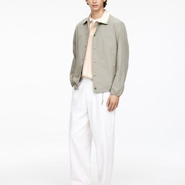 Pointelle Knitted Polo Shirt Men
