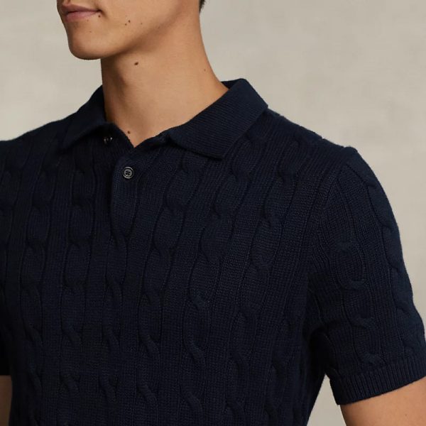 Custom Cable Knit Polo