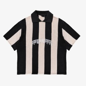 Custom Striped Soccer Knitted Jerseys
