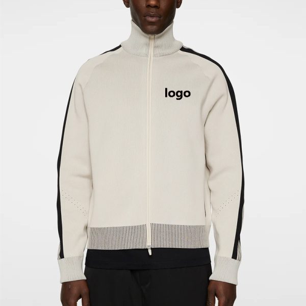 Custom Jacquard Zip Knit Jacket