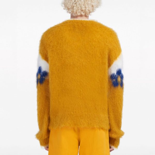 Custom Floral Intarsia Mohair Sweater - 画像 (4)