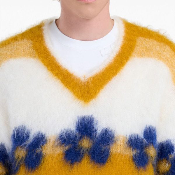 Custom Floral Intarsia Mohair Sweater - 画像 (5)