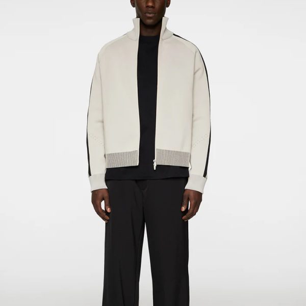 Custom Jacquard Zip Knit Jacket - Image 4