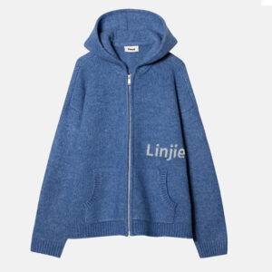 Knit Zip Sweater Hoodie