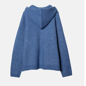 Knit Zip Sweater Hoodie